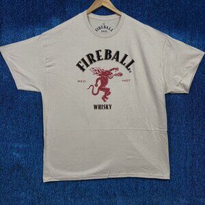 Fireball Cinnamon Whisky Graphic T-Shirt Size XXL